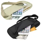 Ультратонкая невидимая поясная сумка, защитный кошелек, дорожная сумка для телефона, нагрудная Сумочка, уличный спортивный водонепроницаемый чехол