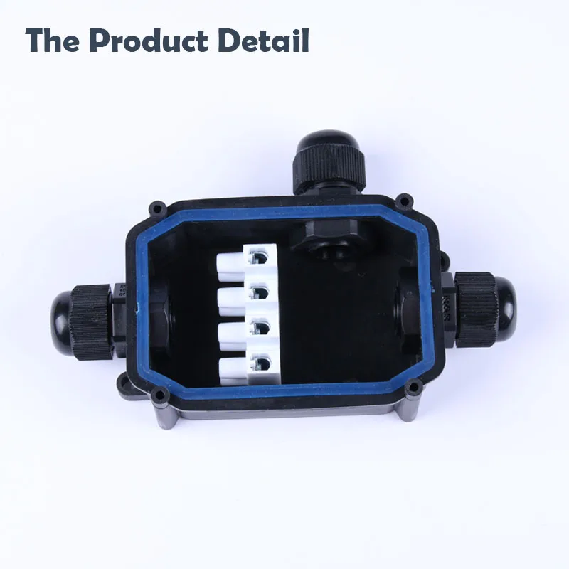 Водонепроницаемый черный полипропиленовый Кабельный соединитель IP66