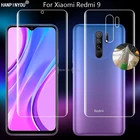Гидрогелевая пленка для Xiaomi Redmi 9, Redmi 9, 6,53 дюйма, прозрачная, ТПУматовая, с защитой от отпечатков пальцев, полное покрытие, мягкая защитная пленка для экрана