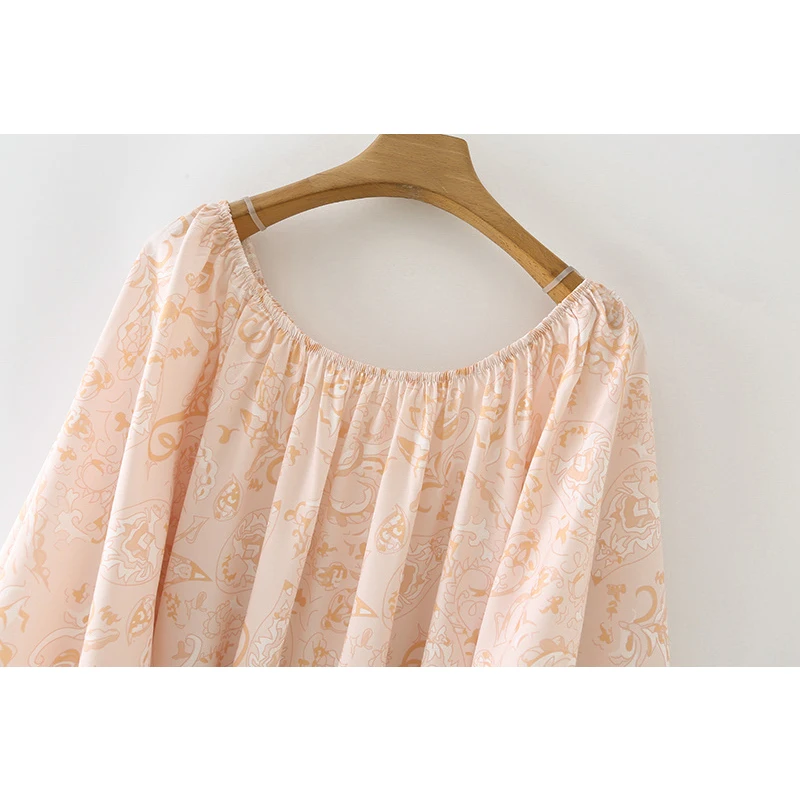 

YENKYE Summer 2021 Women Vintage Print Casual Loose Long Dress Female O Neck With Belt Holiday Ladies Dress Sundress Vestido