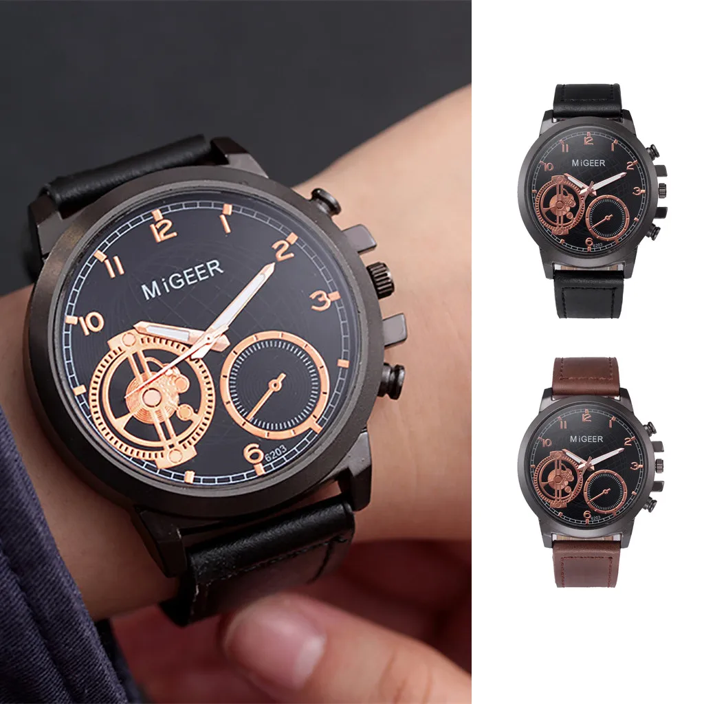 MIGEER Wristwatch 2020 Wrist Watch Men Top Brand Luxury Famous Male Clock Quartz for Hodinky Relogio Masculino Relog | Наручные часы