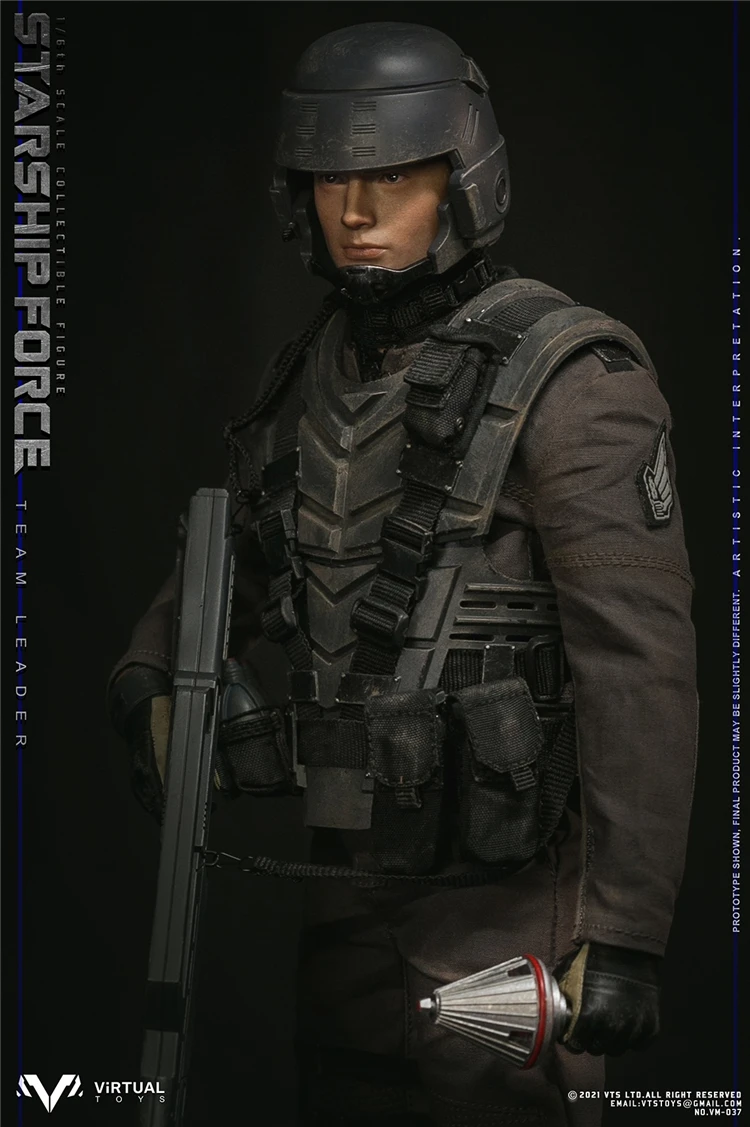 

VTS TOYS 1/6 VM037 Starship Team Rui Ge Figure Model Full Set 12'' Male Soldier Action Doll in stock