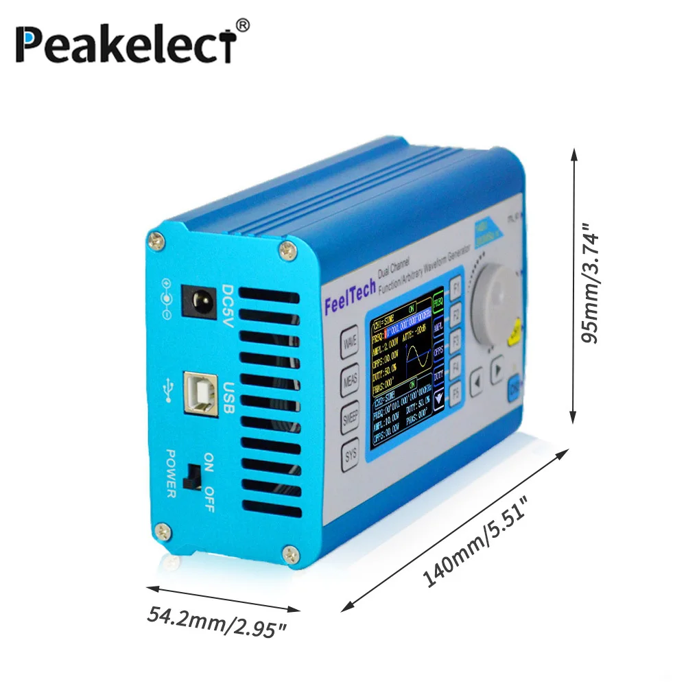 FY2300 12MHz Arbitrary Waveform Dual Channel DDS Signal Generator Sine wave 200MSa/s Sampling rate 100MHz Frequency meter | Инструменты