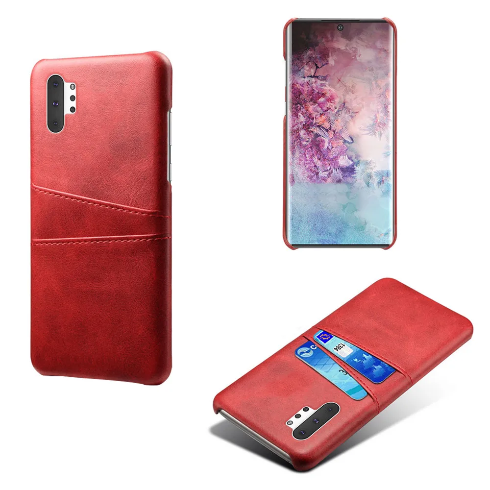 Red Для samsung Galaxy Note 10+ 5G S10 Plus 5G A80 A70 A50 A60 A30 A10E чехол карта PU кожаный бумажник чехол для samsung Note 10 M30 M20 - Цвет: Red