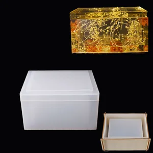 Подарочная шкатулка для украшений сделай сам, креативная силиконовая форма для рукоделия, шкатулка для корзины ручной работы для хранения, Хрустальная формы для эпоксидной смолы