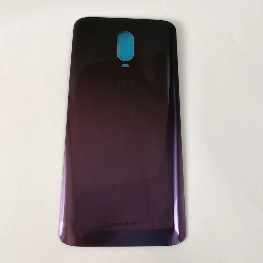 Оригинальная задняя крышка Oneplus6T для One Plus 6T стеклянная батарейка дверь смартфона