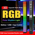 Панель управления звуком для автомобивечерние, разноцветная RGB лампа с подсветкой, с USB