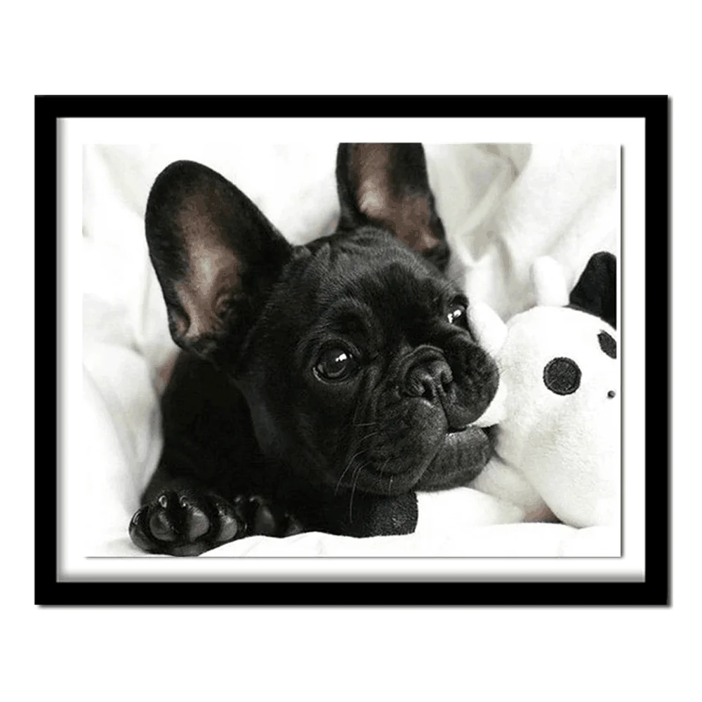 5D алмазная живопись для домашних животных картина с изображением собаки