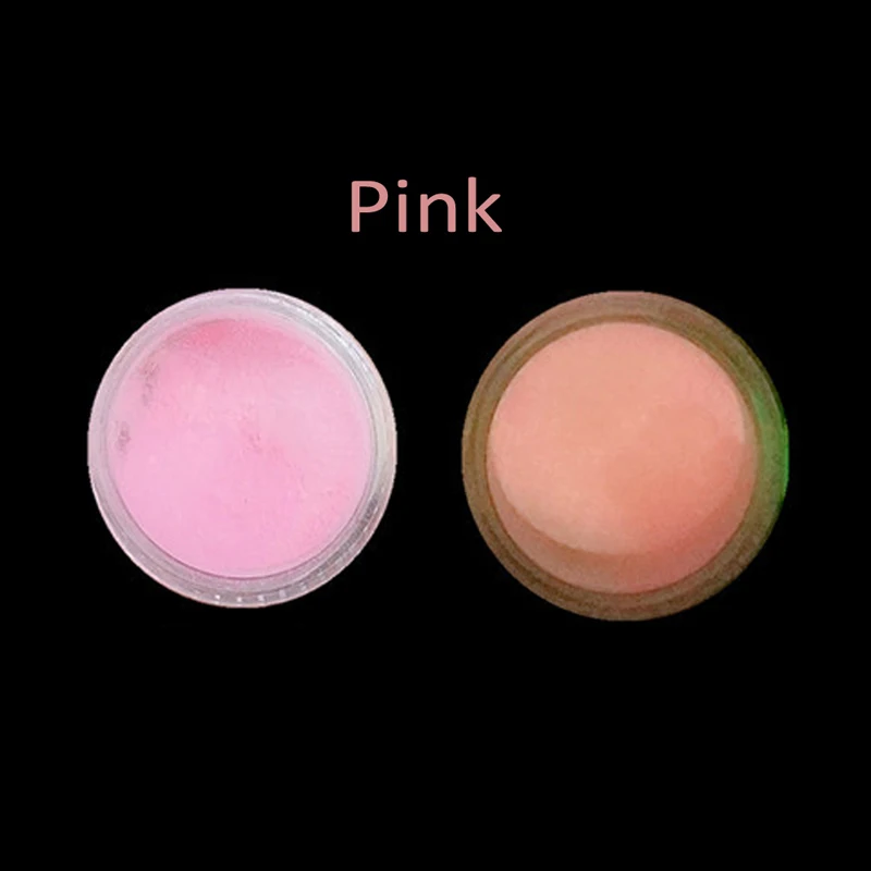 Pink Краска для слаймов 6 г порошок пигмент ногтей-блеск светится в темноте игрушки флуоресцентный слизь наполнитель порошок краска DIY блеск неоновый фосфорный пигмент - Цвет: Pink