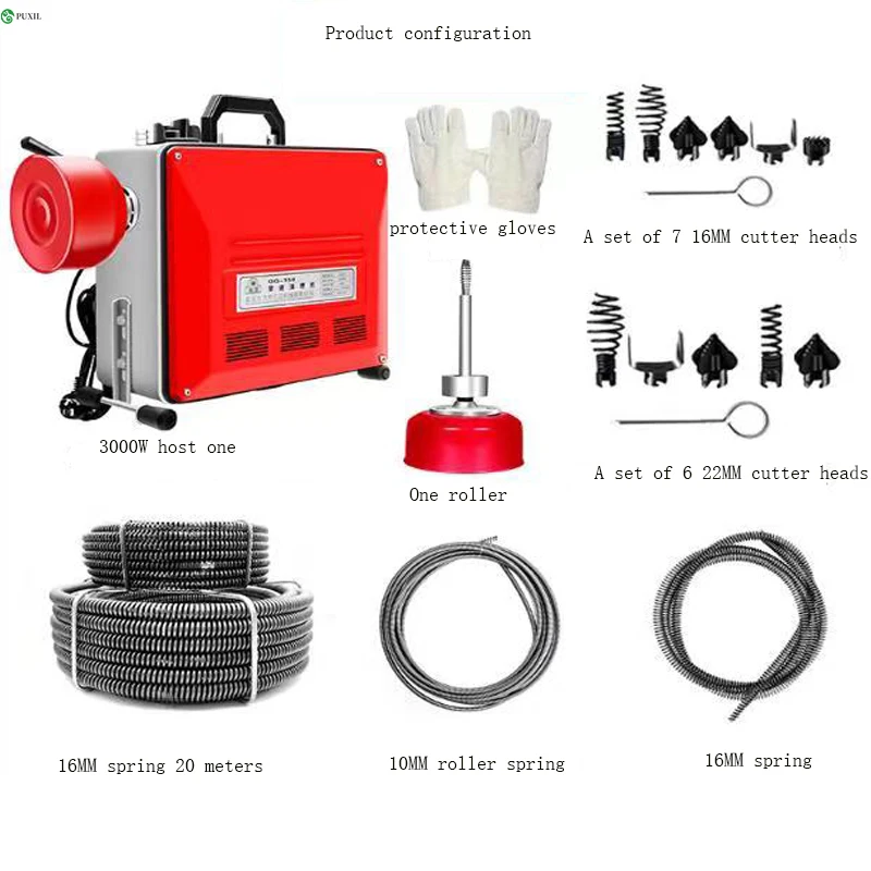 

Бытовой профессиональный канализационный инструмент 3000 Вт