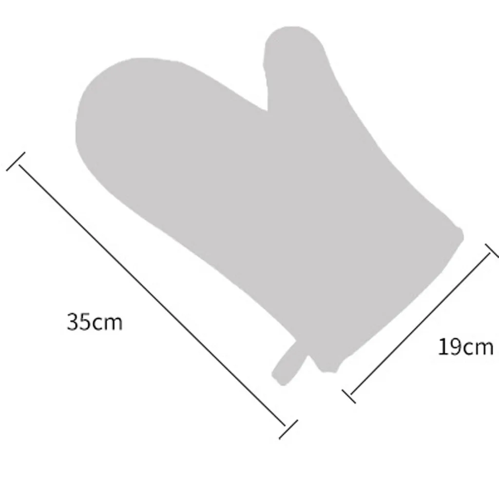 

1Pcs Microwave Oven Gloves Kitchen High Temperature Anti-Scalding Thick Cotton Gloves Baking Heat Oven Gloves 3.25