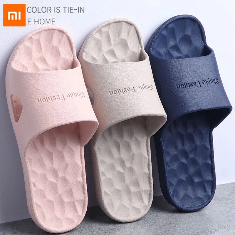 Шлепанцы Xiaomi Youpin удобные легкие Нескользящие для ванной комнаты мягкие 8