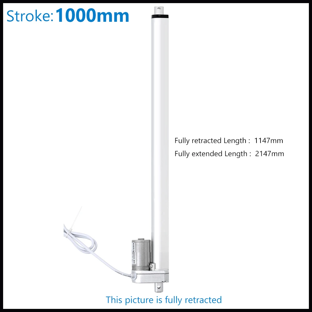 

1000MM Linear Actuator 12V 24V 36V 48V Motor Metal Gear Electric Linear Actuator DC Motor Forward And Reverse