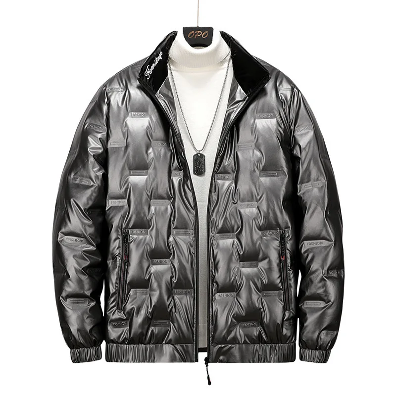 Male Plus Size Clothing Winter Thick Down Jacket Men Fashion Hip Hop Streetwear Oversized Motorcycle Down Jackets Quilted Coat