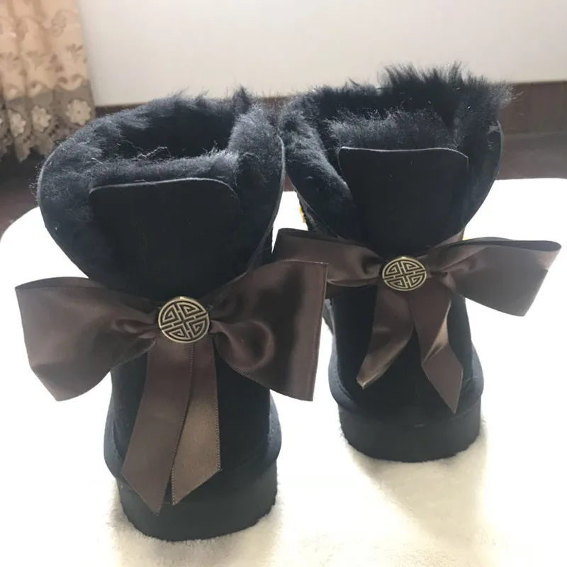 

Новое поступление 2020, женские зимние классические сапоги из натуральной овечьей кожи, женские сапоги, Высококачественная обувь