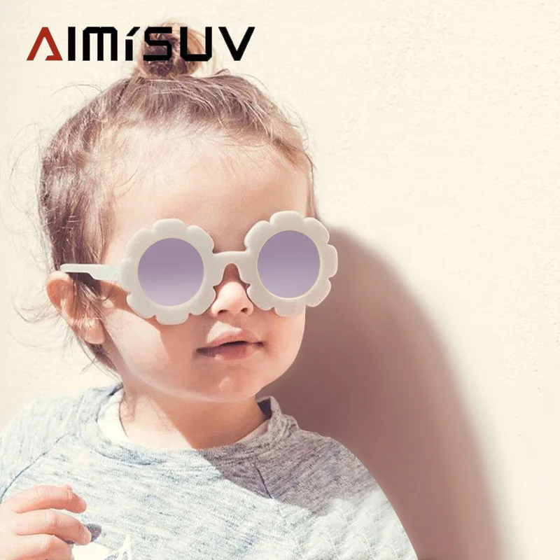 AIMISUV 2019 детские цветочные солнцезащитные очки для девочек ясельного возраста