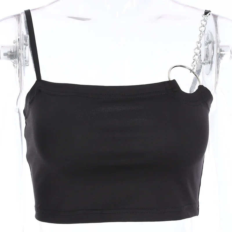 

Black Sleeveless Tanks Top Camisole Femme 2020 Summer Solid Cropped Feminino Crop Haut Sexy Cami Shirts