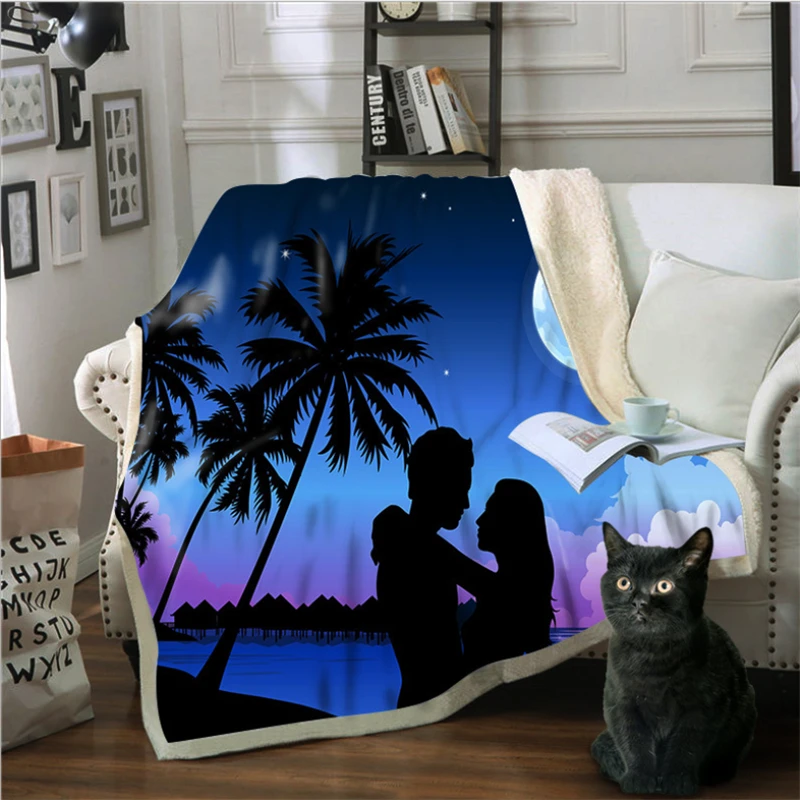 Рождественские украшения для дома зимнее одеяло 3D цифровая печать диван сказка