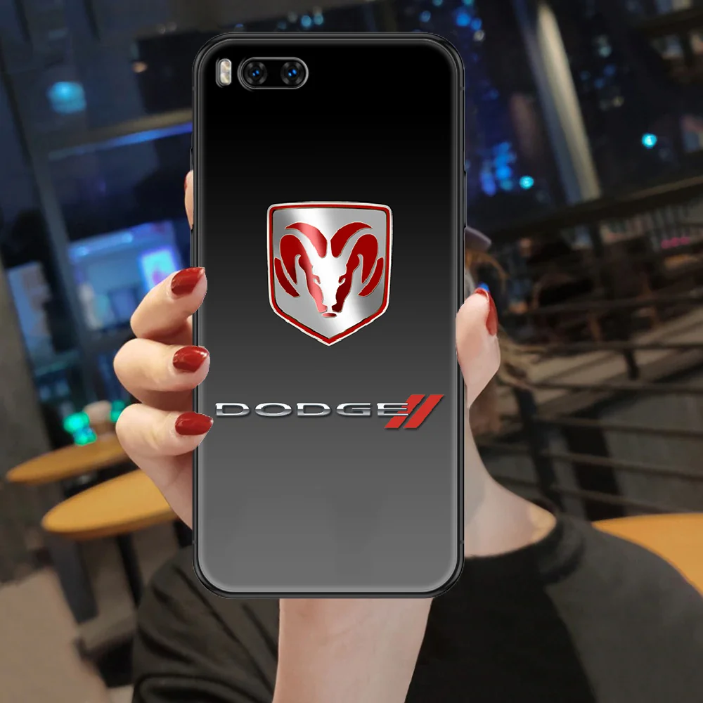 

Dodge Sport Car Logo Phone case For Xiaomi Mi Max Note 3 A2 A3 8 9 9T 10 Lite Pro Ultra black art shell luxury hoesjes silicone