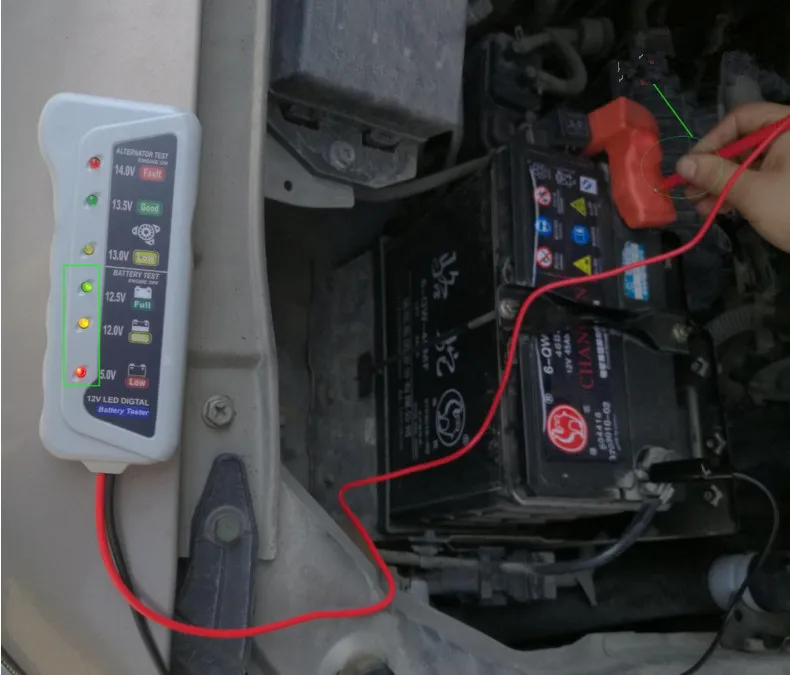 Тестер автомобильного аккумулятора 12 В цифровой тестер генератора переменного