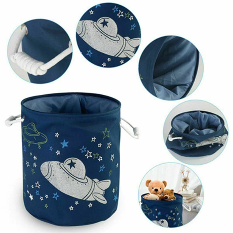 Детская сумка для хранения игрушек складная корзина белья со звездами и
