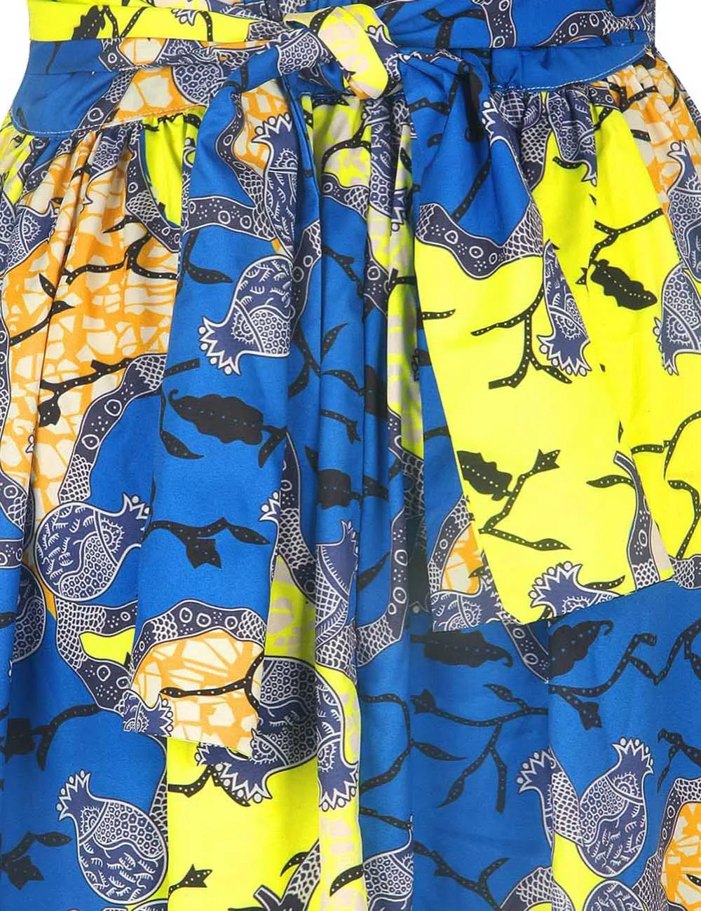 Fadzeco Summer African Dresses for Women New Fashion Robe Dashiki Dress Ethnic Print Backless Sexy African Dress