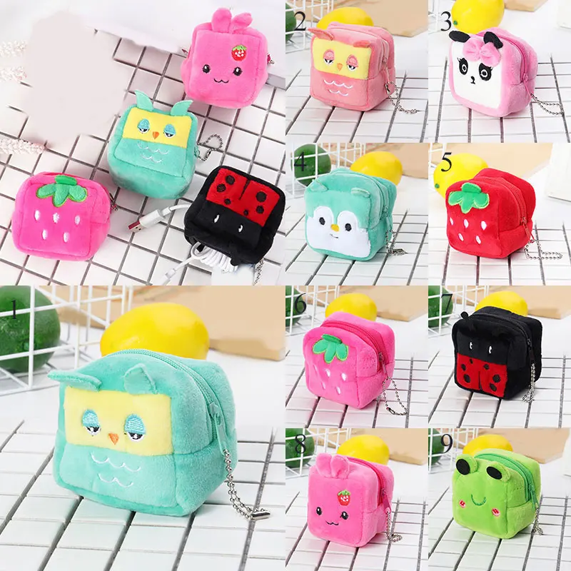 Мини кошелек для монет сумка милый плюшевый маленький Женский держатель