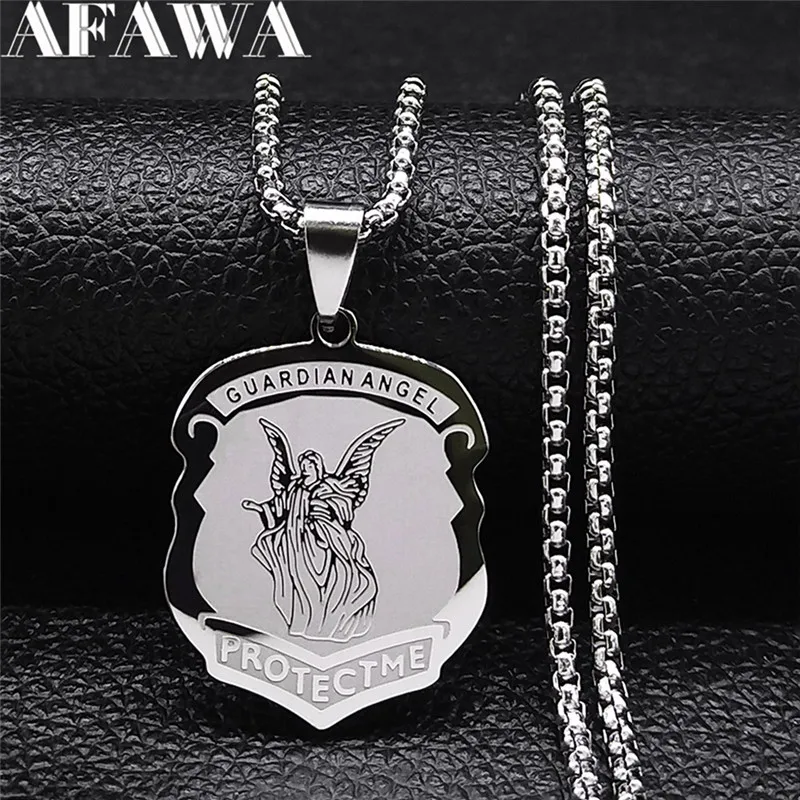 Цепочка Святого Семейства из нержавеющей стали с архангелом Михаилом ожерелье