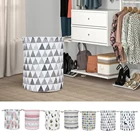 Складная корзина для белья, Круглая Большая корзина для хранения, складной держатель для одежды, игрушек, органайзер для белья