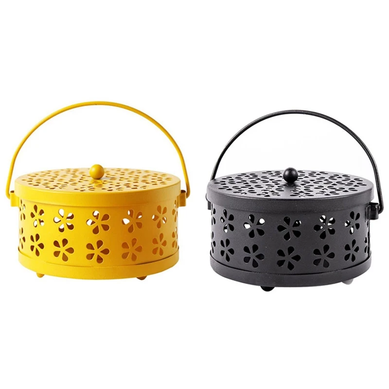 2x скандинавские ретро металлические полые цветочные москитные катушки