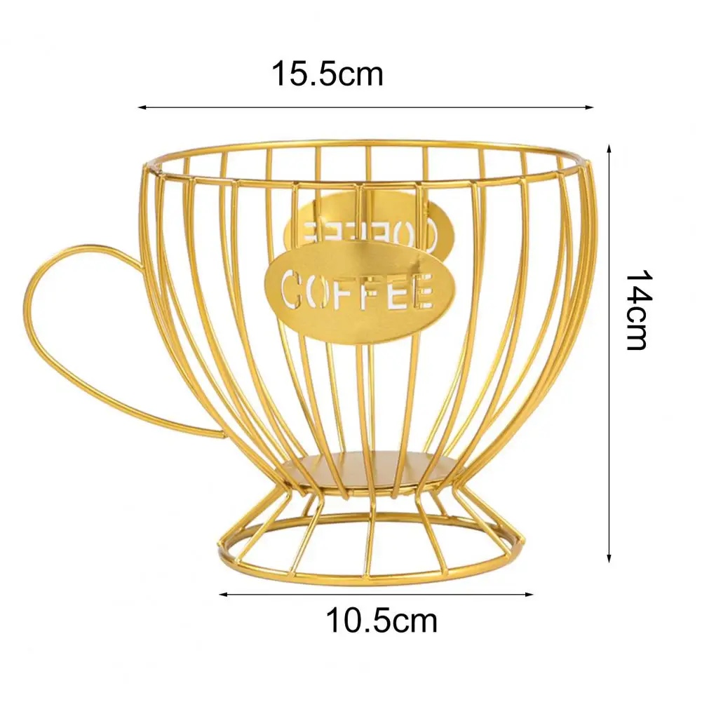 

New Style Portable Fruit Basket Hollow-Carved Design Large Capacity Wrought Iron Thick Vegetable Storage Holder for Home Kitchen