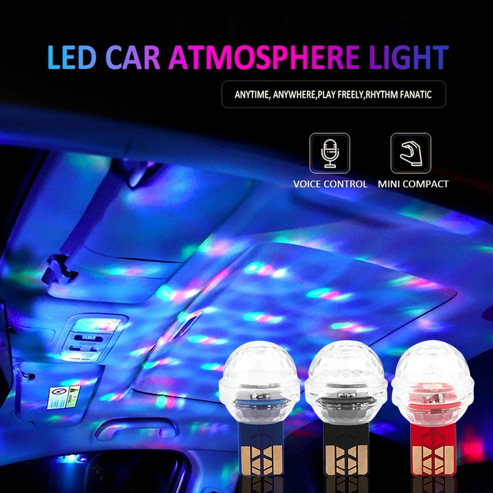 Мини лампочка USB Форма салона автомобиля окружающей среды светильник украшение
