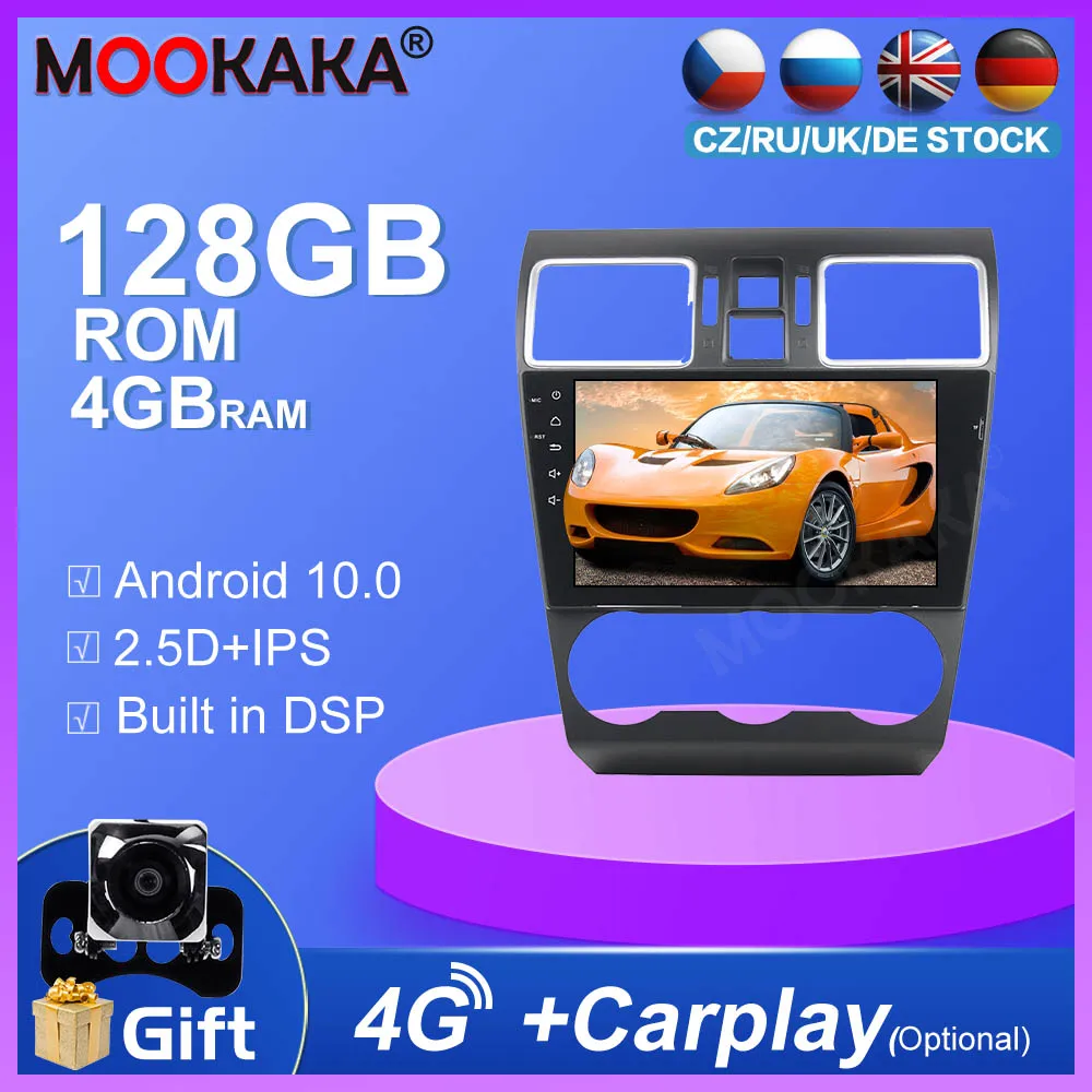 

128GB Android10.0 Car GPS Navigation For subaru Forester Wrx 2014-2016 Stereo Multimedia Player Auto Radio Head Unit Carplay DSP