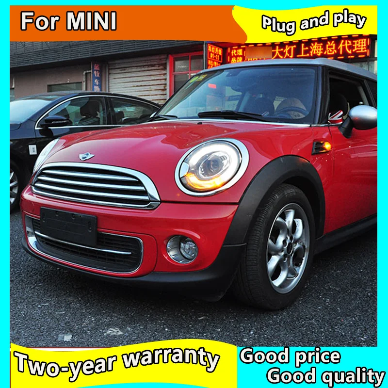 Стайлинг автомобиля для bmw mini R56 фары 2007-2013 Передняя светодиодная фара DRL
