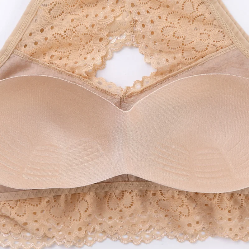 Женский комплект нижнего белья кружевной бюстгальтер с открытой