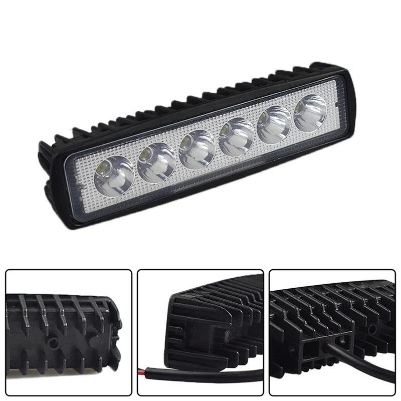 

1Pcs 18w super brightness 6000k DRL LED Spot Flood Work Lights Worklight 12V led work lights for Off Road Vehicle SUV car trucks