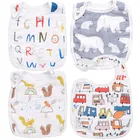 Детский фартук, слюнявчик, нагрудник для кормления, модные Мультяшные животные, слюнявчик, аксессуары для прорезывания зубов