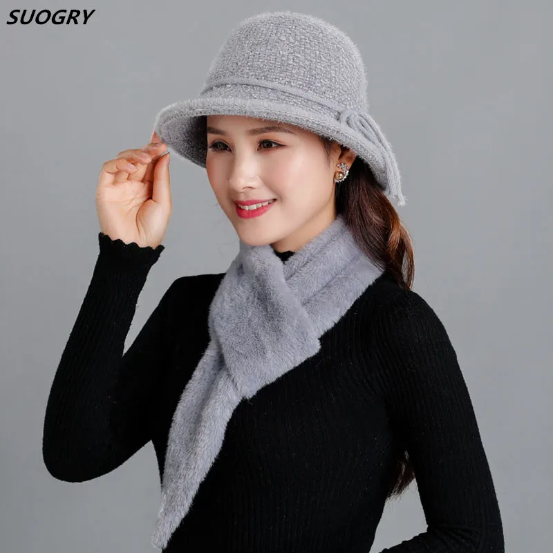 Женская зимняя шапка шарф 2019 Новая Винтажная шенилловая вязаная Панама