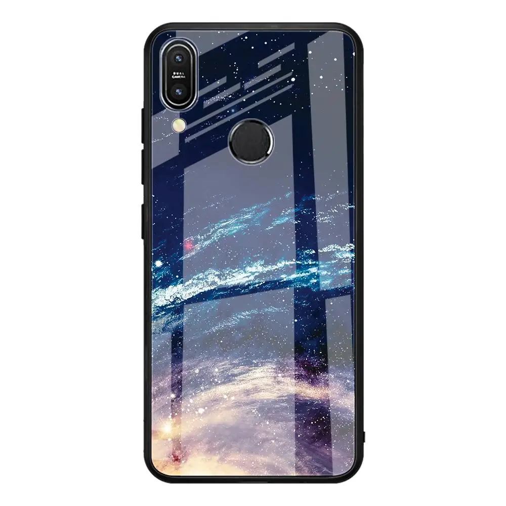 Чехол для телефона с закаленным стеклом для Asus Zenfone Max Pro M1 ZB602KL ZB601KL M2 ZB631KL ZB633KL мягкая рамка с узором чехол Coque Shell - Цвет: 15