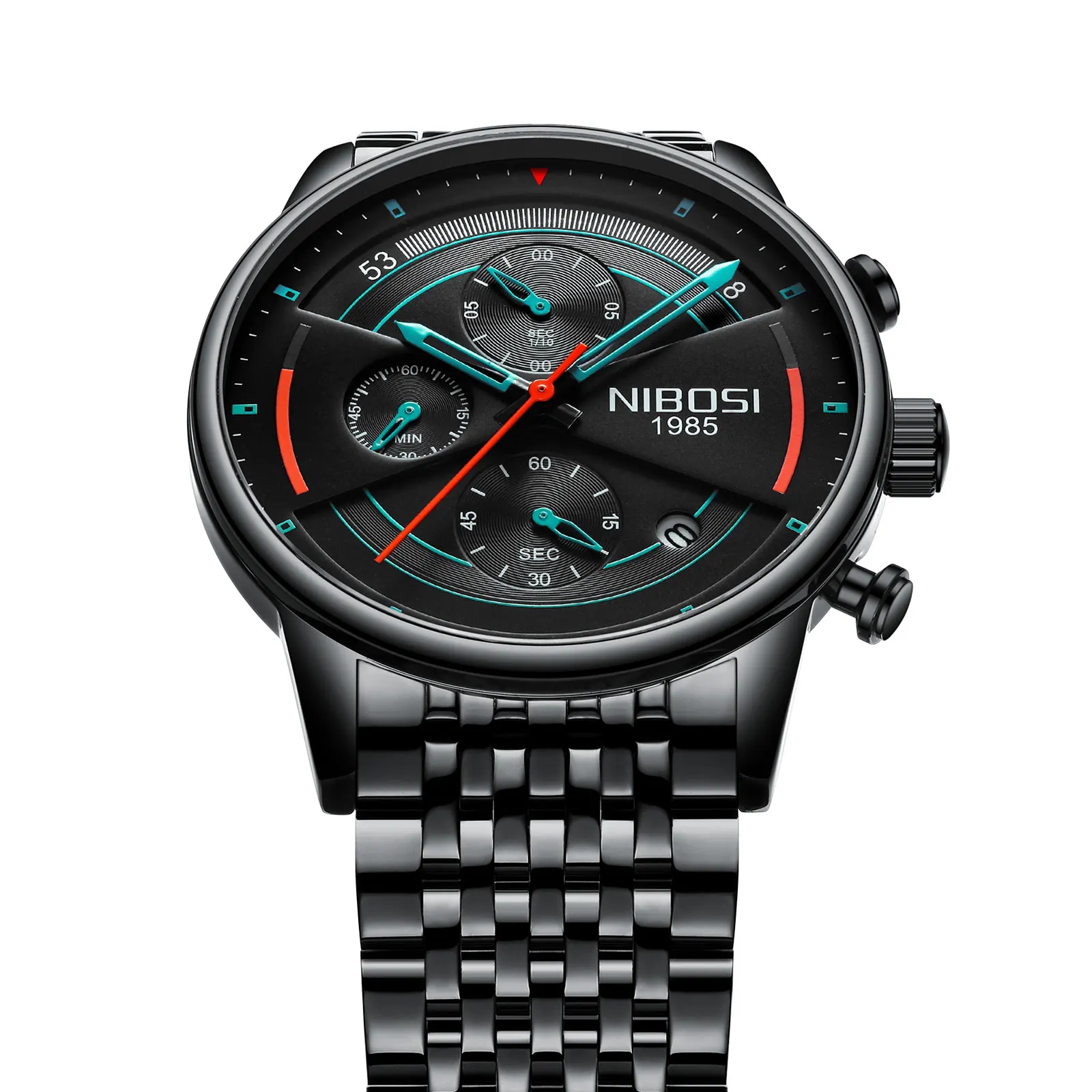 

NIBOSI New Top Brand Luxury Watches for Men Chronograph Waterproof Sports Military Men Quartz Wristwatches Relogio Masculino