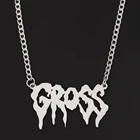 Ожерелье в стиле хип-хоп с грандиозной надписью для женщин и девушек, готическое панк-Стильное ожерелье в стиле Харадзюку, уличная мода Ins, Ювелирное Украшение в стиле унисекс