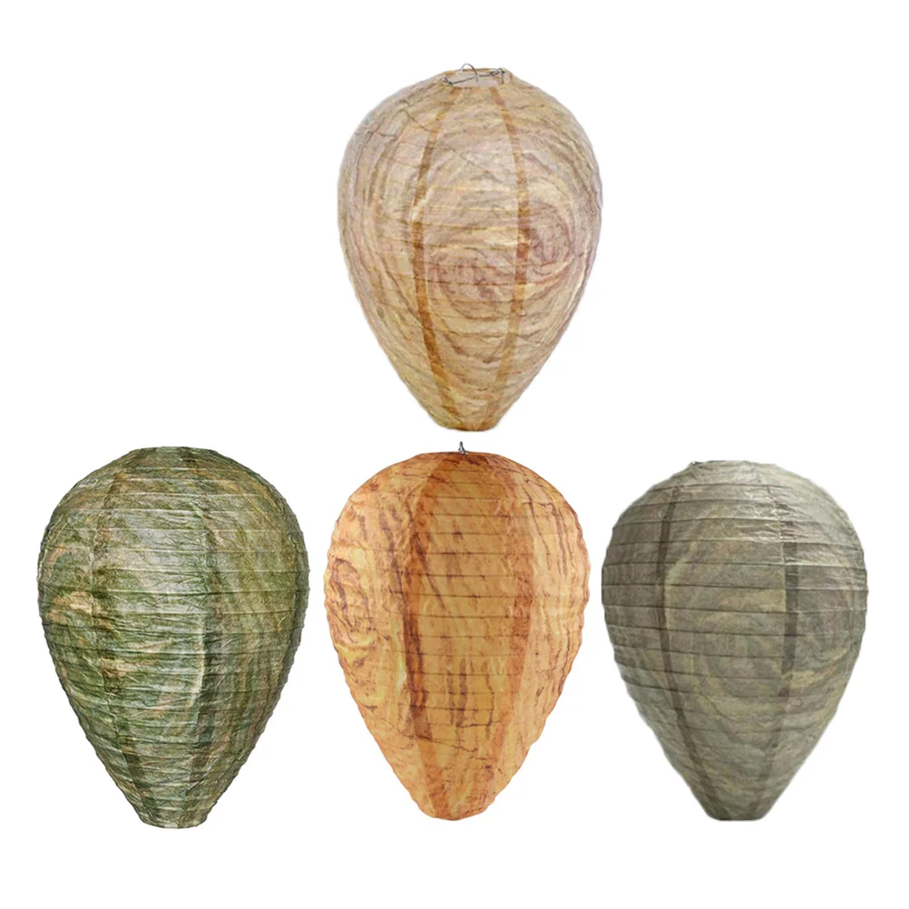 

4 Pcs Outdoor Driving Bee Lanterns Bee Guide Lanterns Simulated Honeycomb Lights
