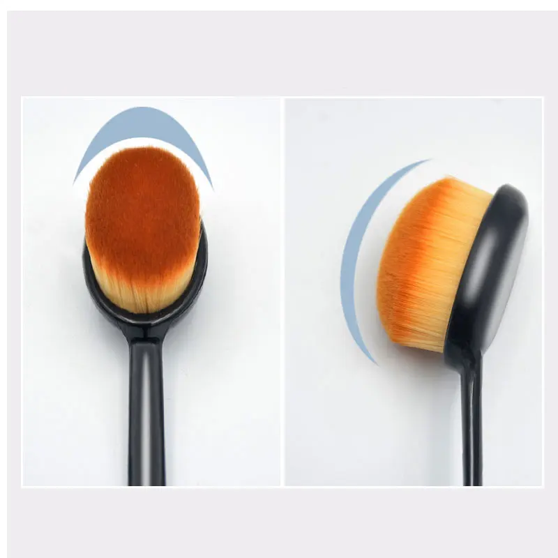 

1PC/2PC Makeup Brush Oval Cosmetic Makeup Brush Foundation Brush Makeup Tool Multipurpose Wet and Dry Brush