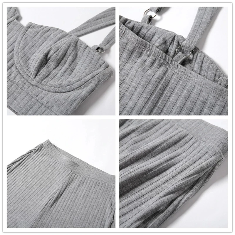 Женский спортивный костюм Fuedage повседневный без рукавов с открытой спиной