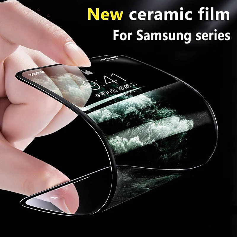 

Full Cover Ceramic Screen Protector Film for Samsung A51 A71 A30S S20FE M51 M62 M40 M30 M20 M10 Super Toughness Anti-broken