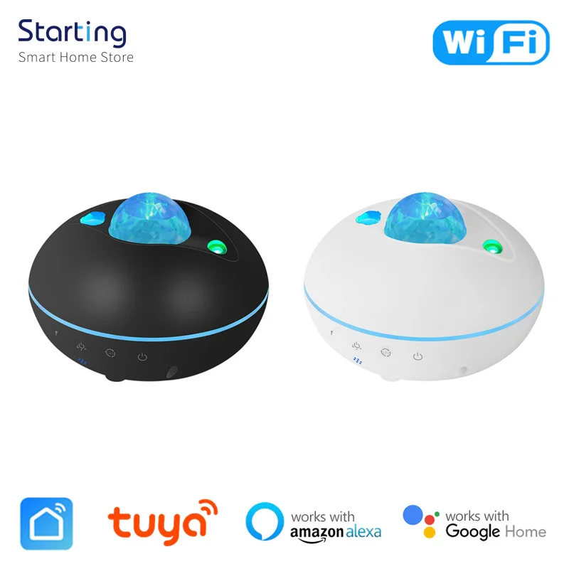 

Tuya Smart Проектор звездного неба, Wi-Fi, лазерный проектор звездного неба приложение Smart Life Управление умный дом голос Поддержка Alexa Google Home