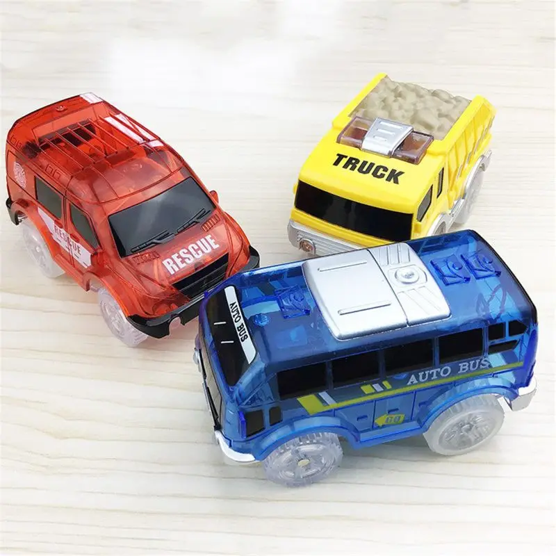 

Track Cars Compatible with MAGlC Tracks and Ne0 Tracks Replacement Light Up Racing Track Accessories with 5 Flashing LED