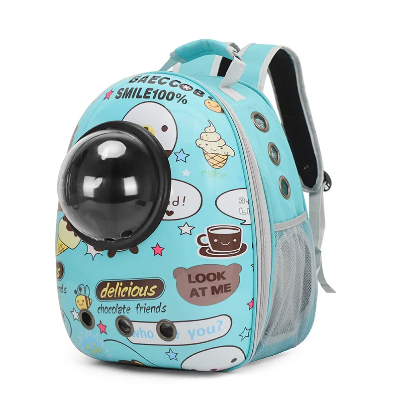 

Pet bag new cat bag capsule side open shoulders dog bag out portable air cat supplies space package