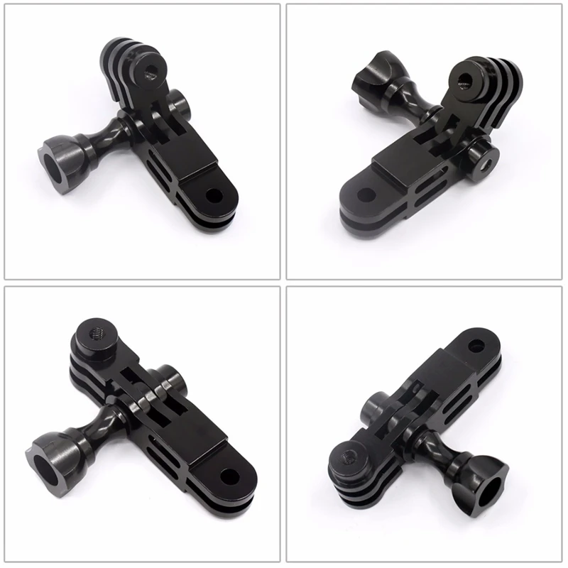 CNC алюминиевый сплав трехходовой поворотный кронштейн адаптер для GOPRO Hero 1 2 3 + 4 5