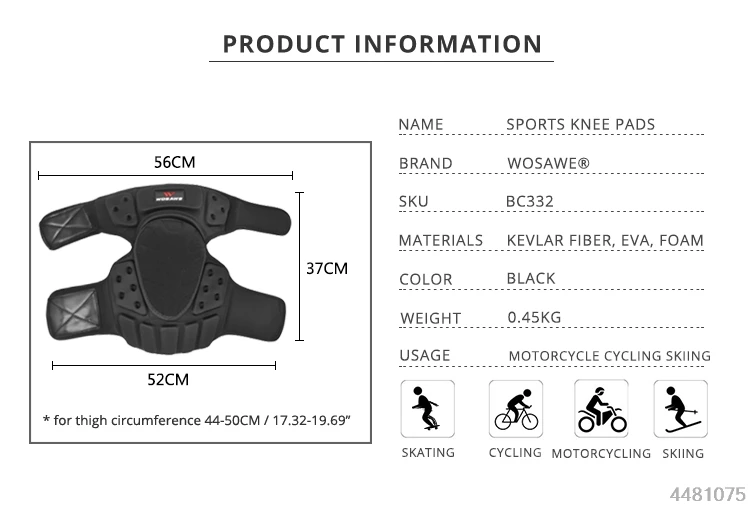 Мотоциклетные наколенники WOSAWE защита для мотокросса защитные штаны защитное